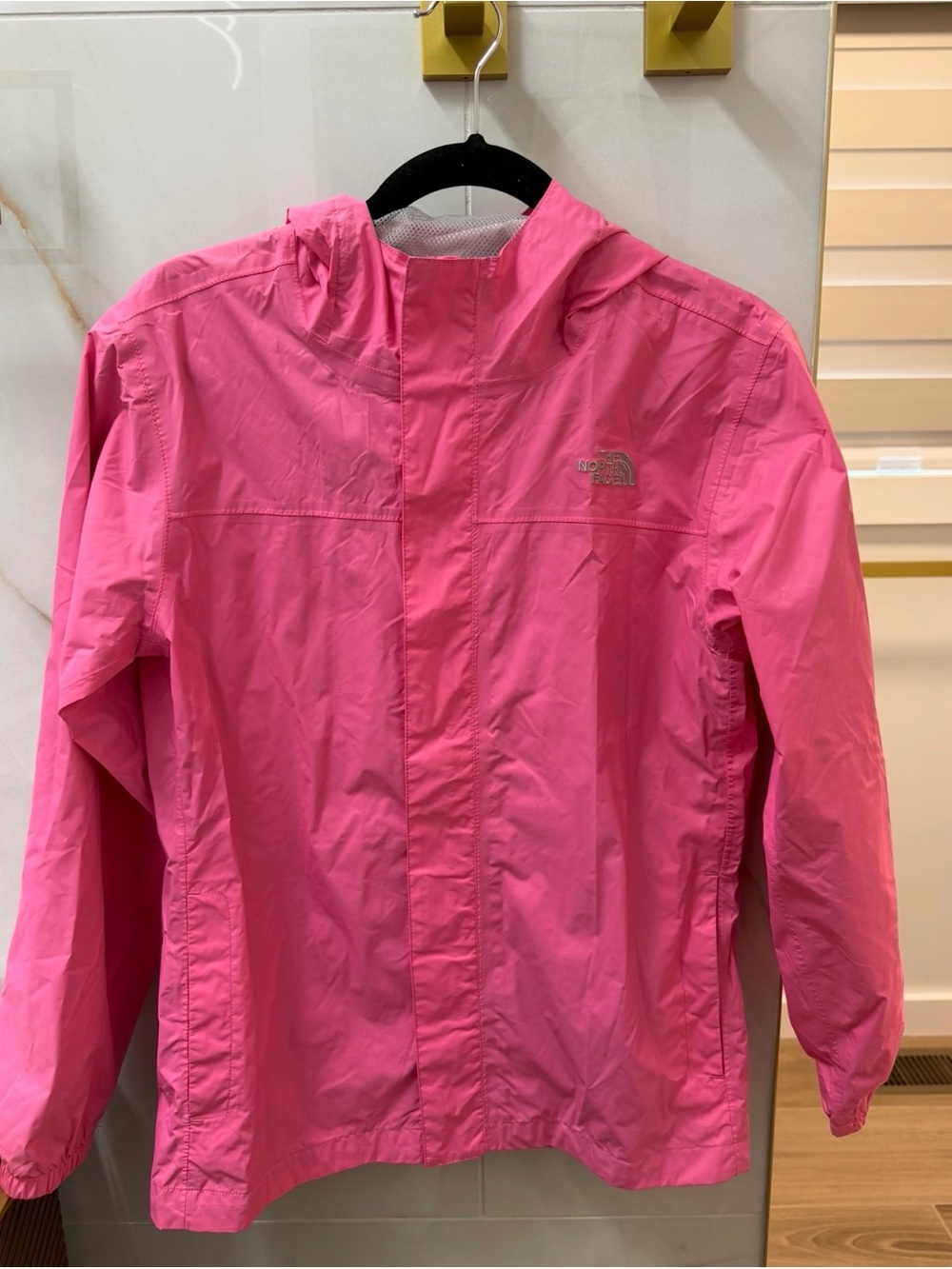 The North Face Girls' Pink Hooded Rainshell Jacket